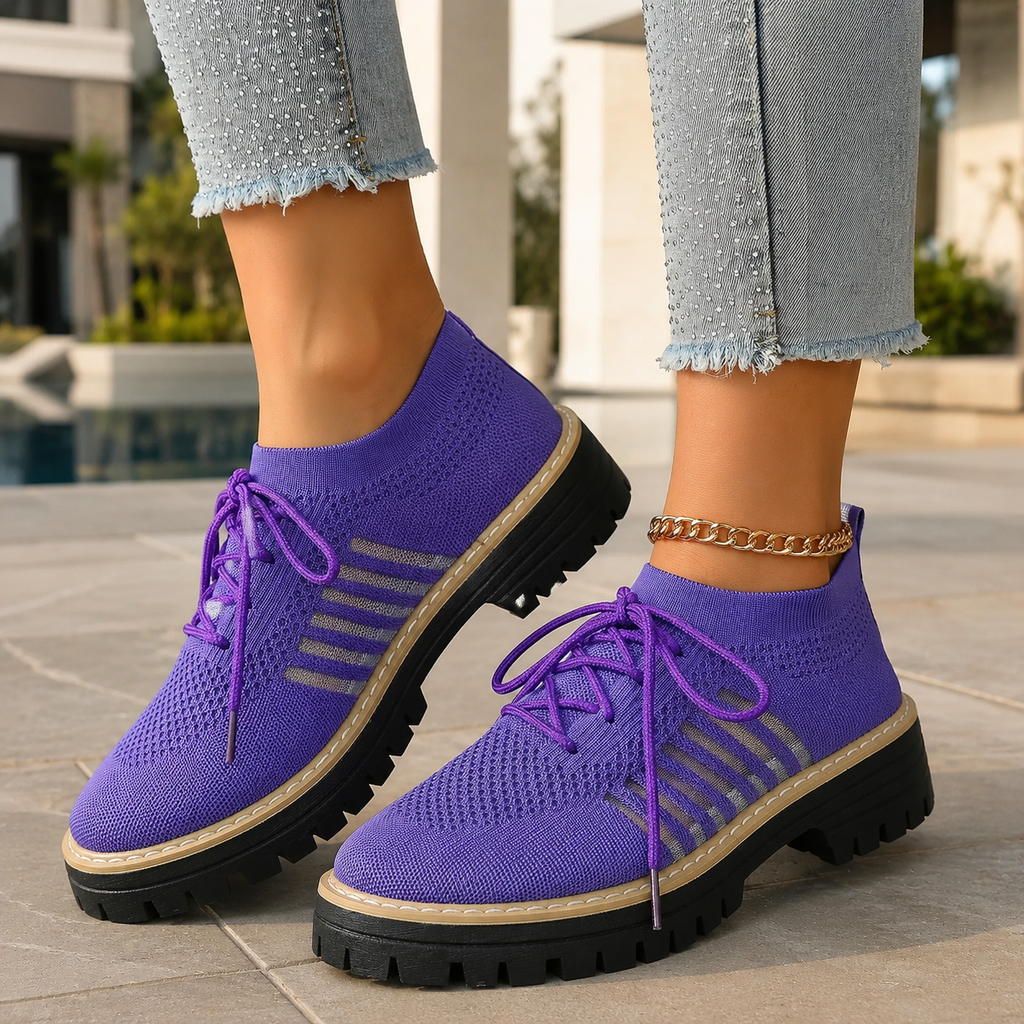 Kayla Platform Lace-Up Sneakers