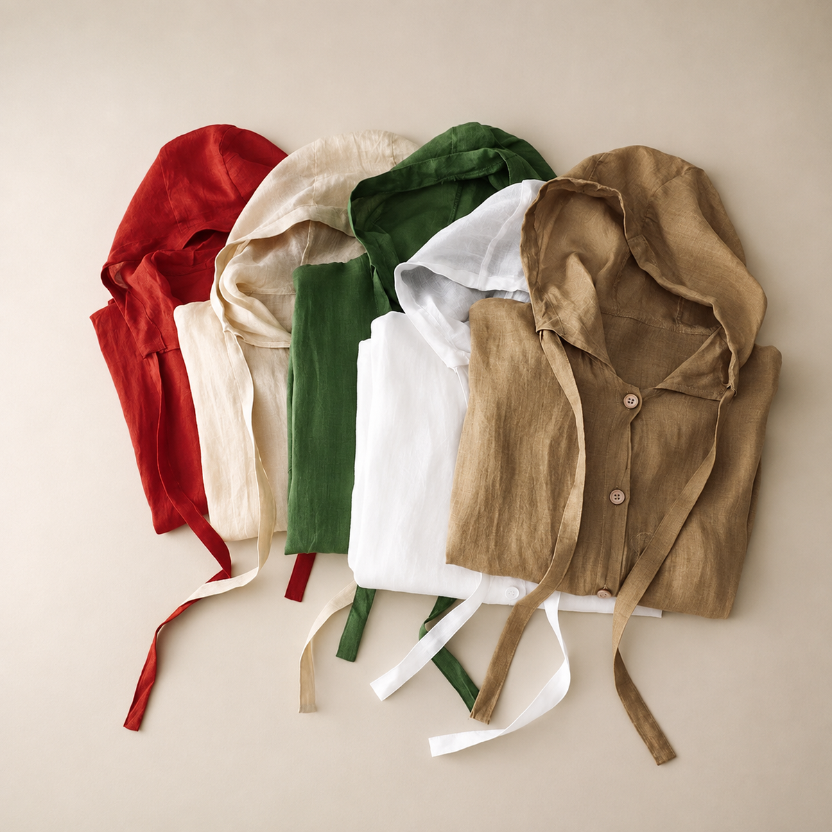 Kimberly Women's Lightweight Linen Blend Hooded Shirt