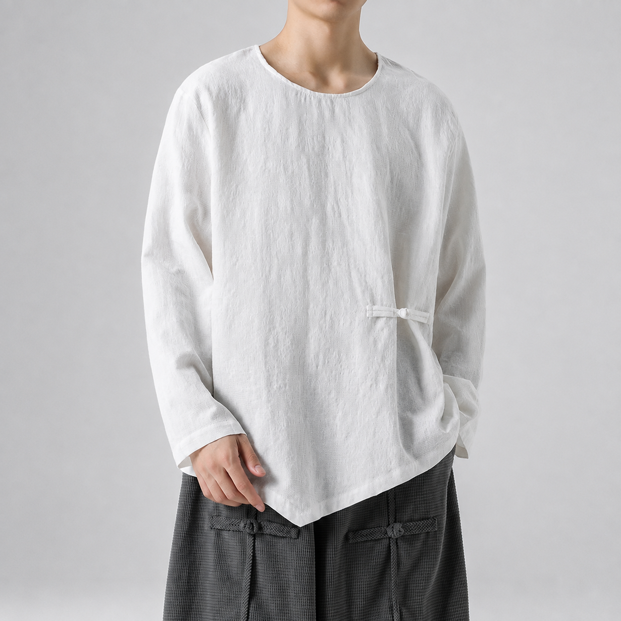 Kioto Textured Long Sleeve Shirt