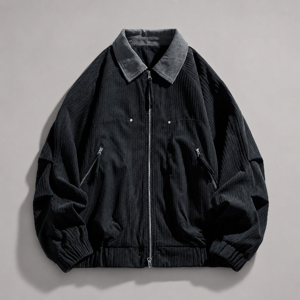 Lancaster Men’s Zip Jacket with Contrast Collar