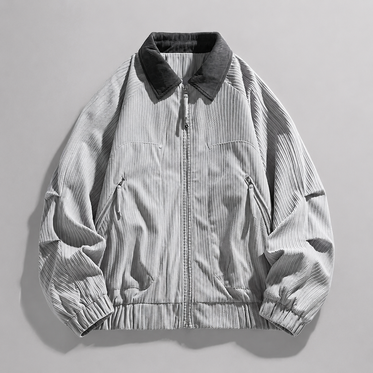 Lancaster Men’s Zip Jacket with Contrast Collar