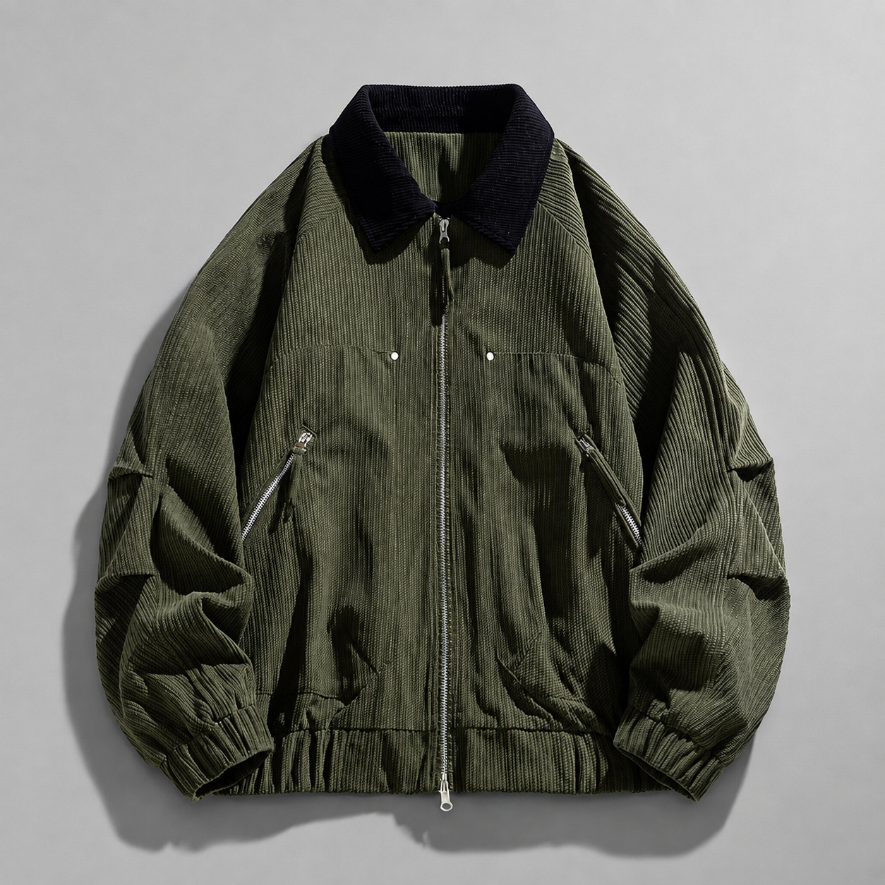 Lancaster Men’s Zip Jacket with Contrast Collar