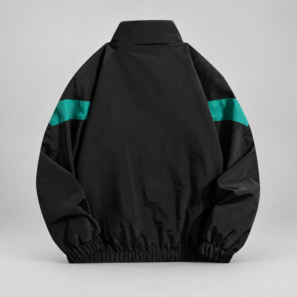 Landon Men’s Chevron Color-Block Full-Zip Track Jacket