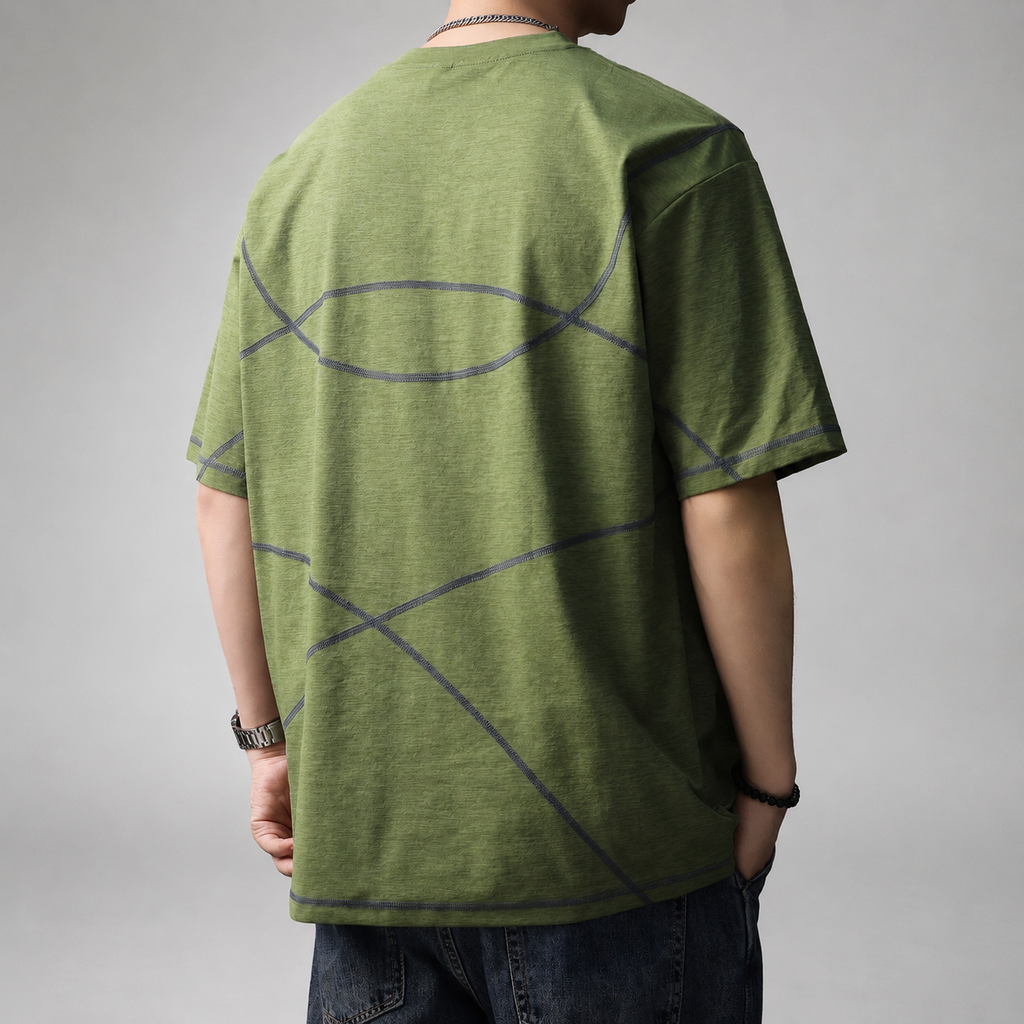 Landon Men’s Contrast Stitch Short Sleeve T-Shirt