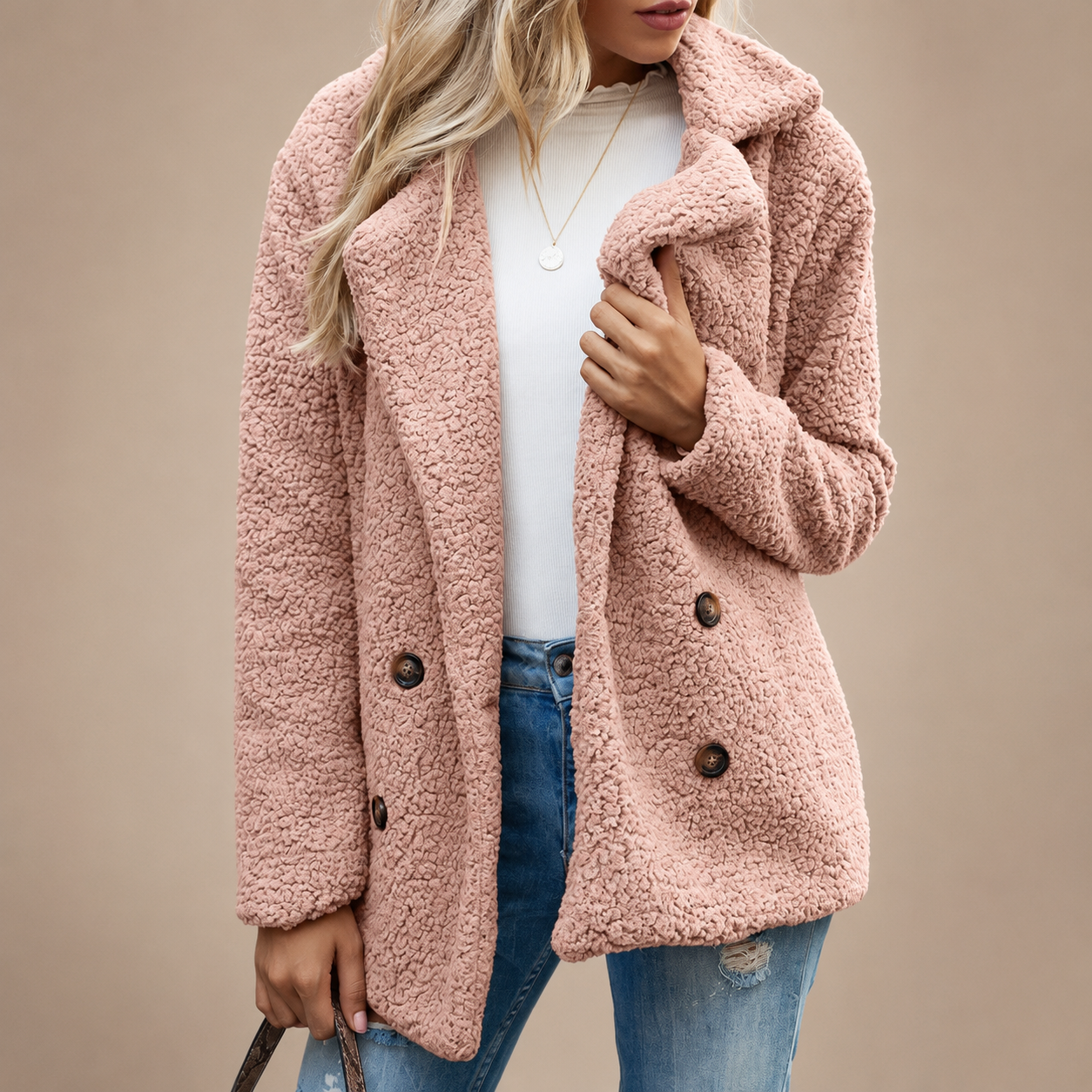 Lauren Women’s Oversized Faux Fur Coat