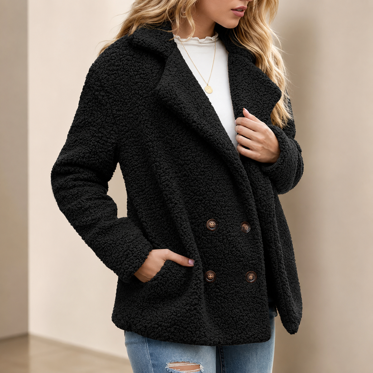 Lauren Women’s Oversized Faux Fur Coat