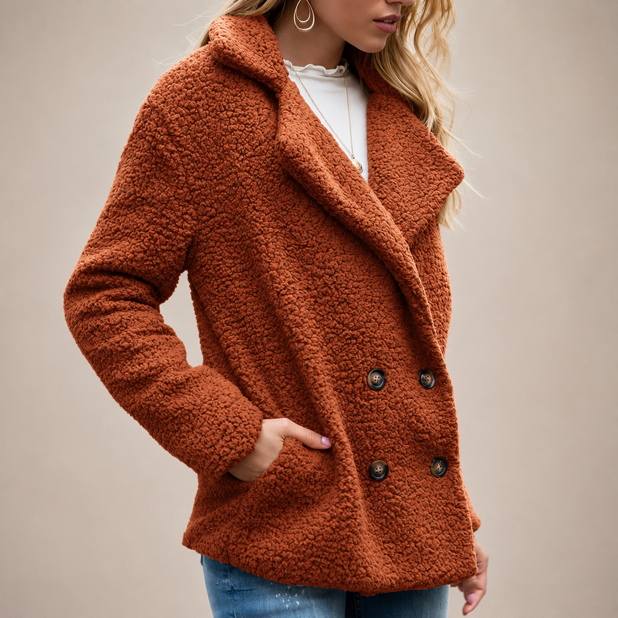 Lauren Women’s Oversized Faux Fur Coat