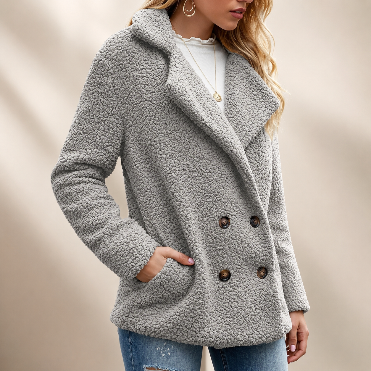 Lauren Women’s Oversized Faux Fur Coat