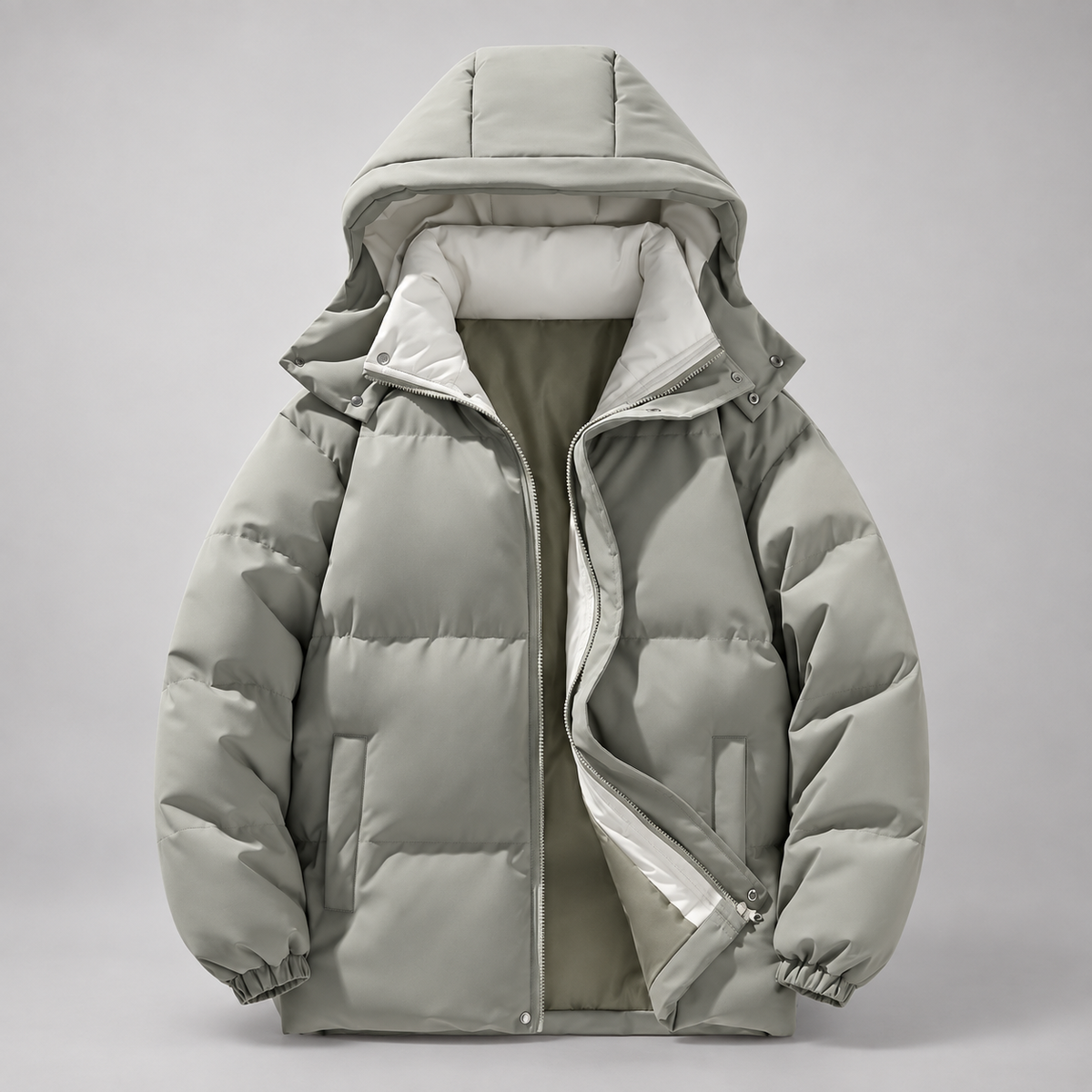 Laurent Men’s Hooded Padded Puffer Jacket