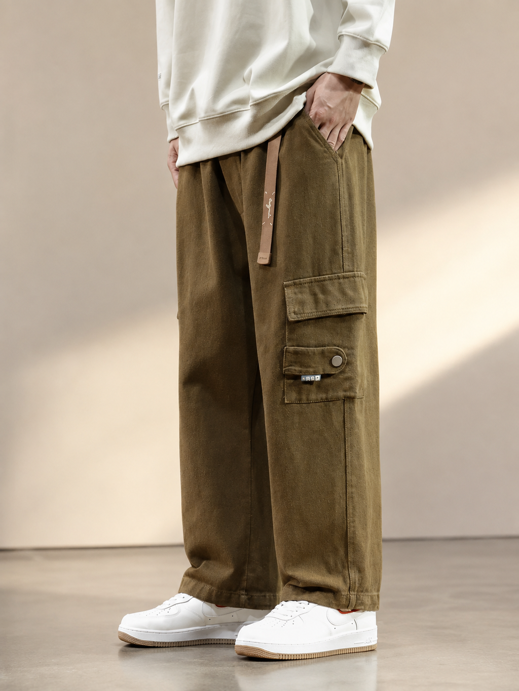 Leandro Men's Heavy Cotton Cargo Pants
