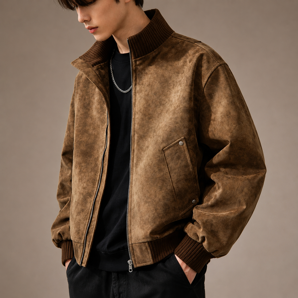 Lennox Men's Casual Bomber Jacket