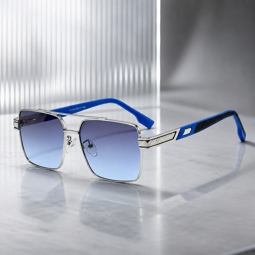 Logan Maverick Gradient UV400 Metal Sunglasses
