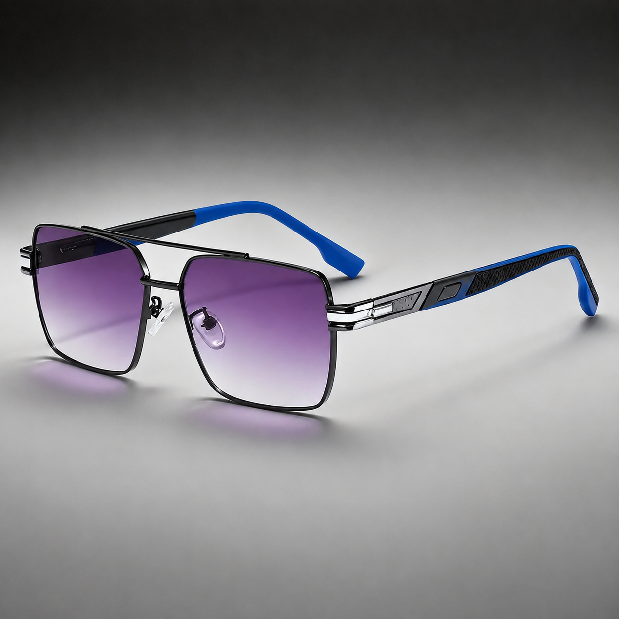 Logan Maverick Gradient UV400 Metal Sunglasses