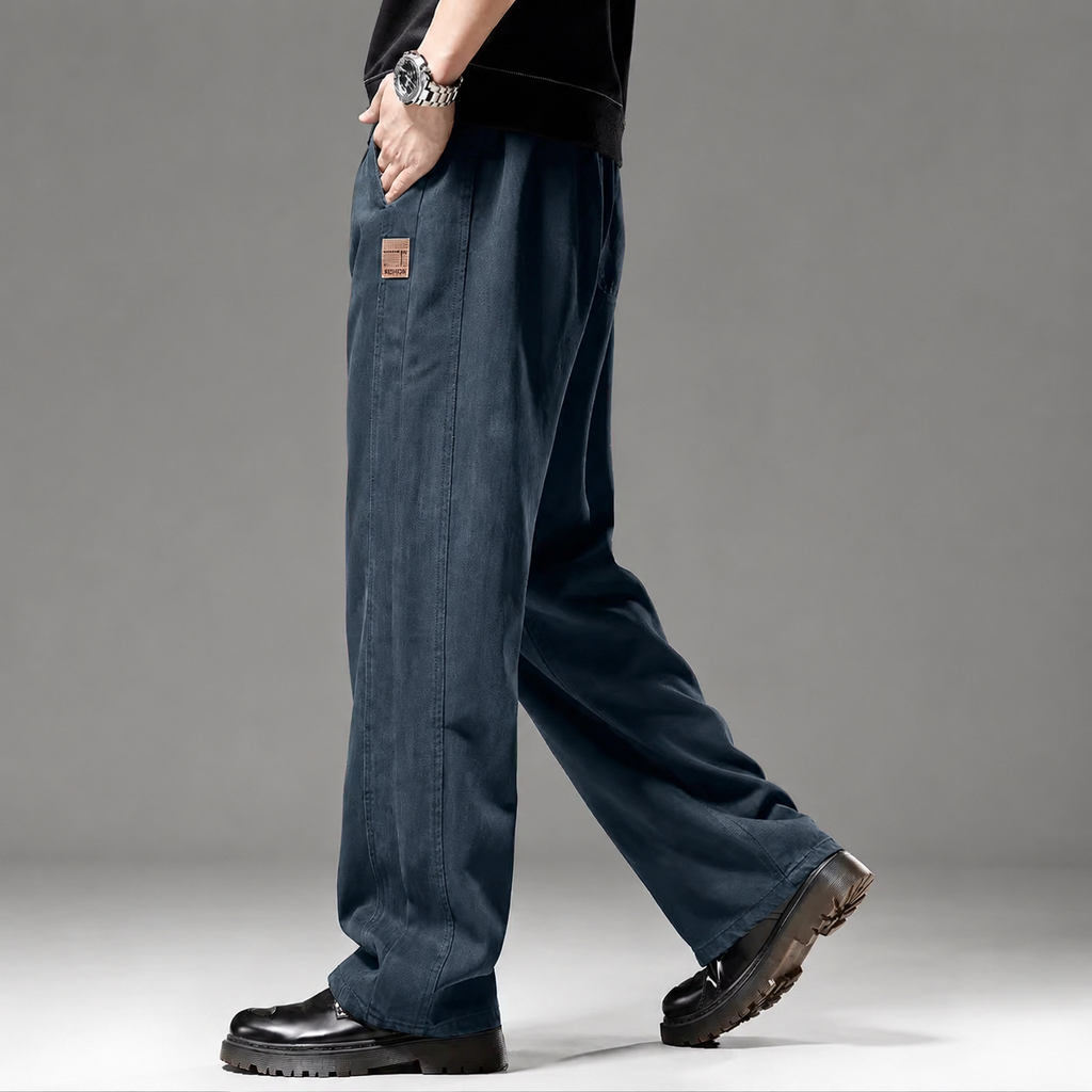 Lorenzo Men’s Wide-Leg Casual Pants