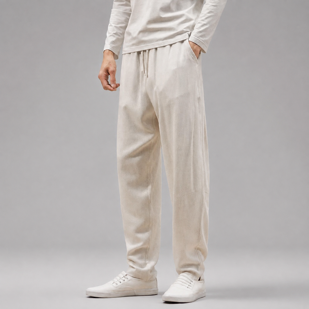 Lorenzo Men’s Relaxed Tapered Casual Pants