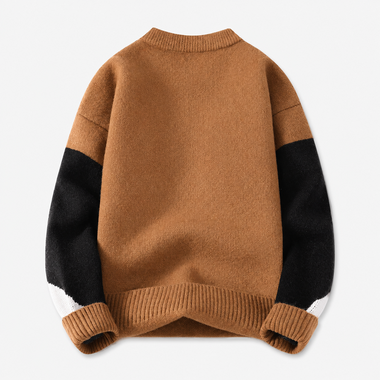 Lorenzo Patchwork Color Block Knit Sweater