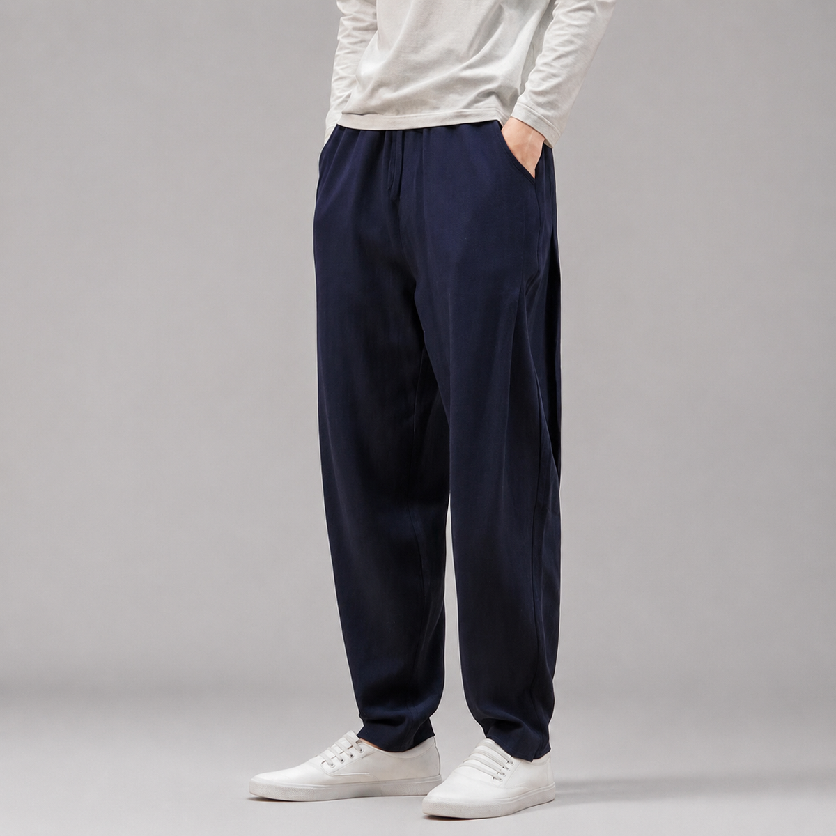 Lorenzo Men’s Relaxed Tapered Casual Pants