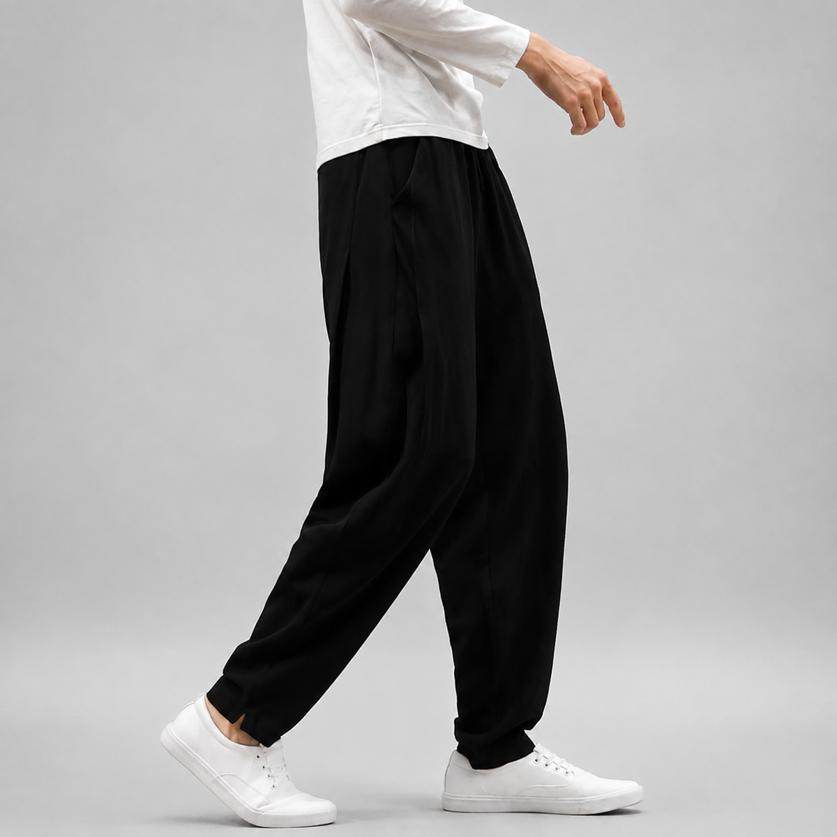 Lorenzo Men’s Relaxed Tapered Casual Pants