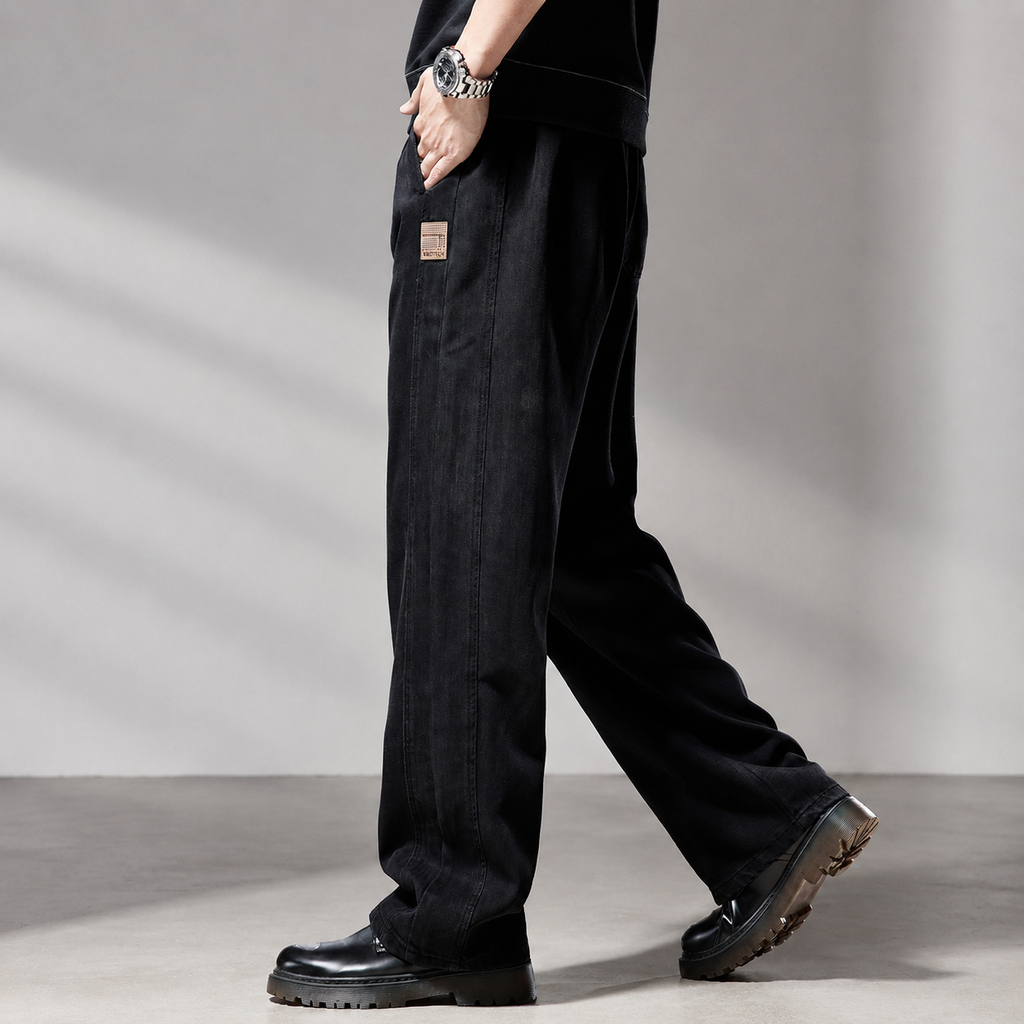 Lorenzo Men’s Wide-Leg Casual Pants