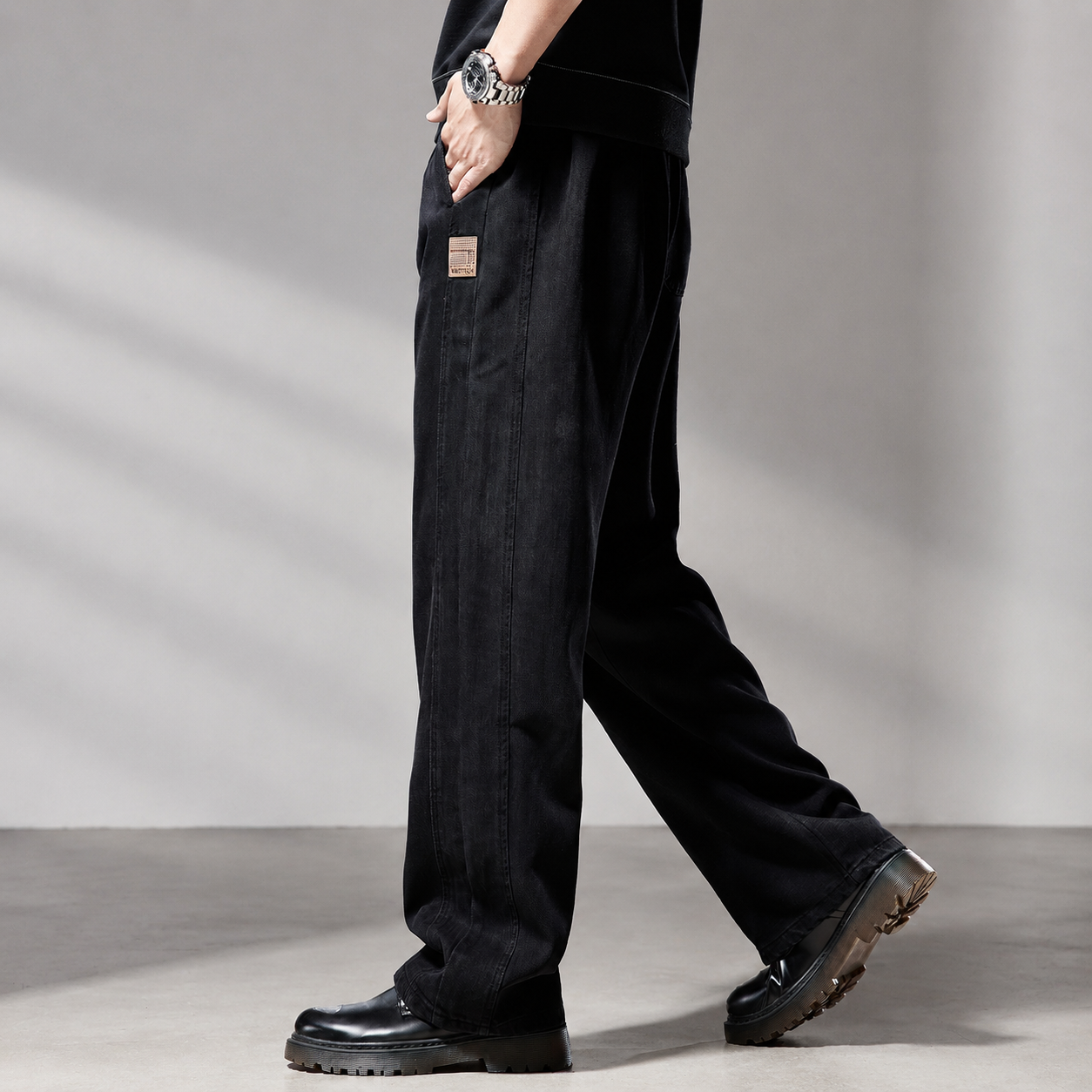 Lorenzo Men’s Wide-Leg Casual Pants