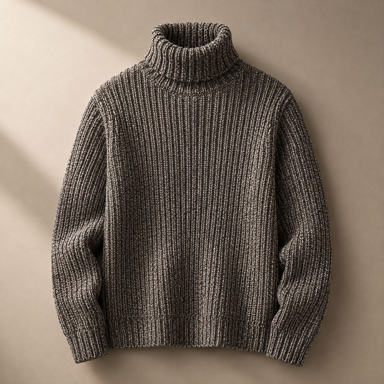 Lorenzo Men's Ribbed Turtleneck Sweater