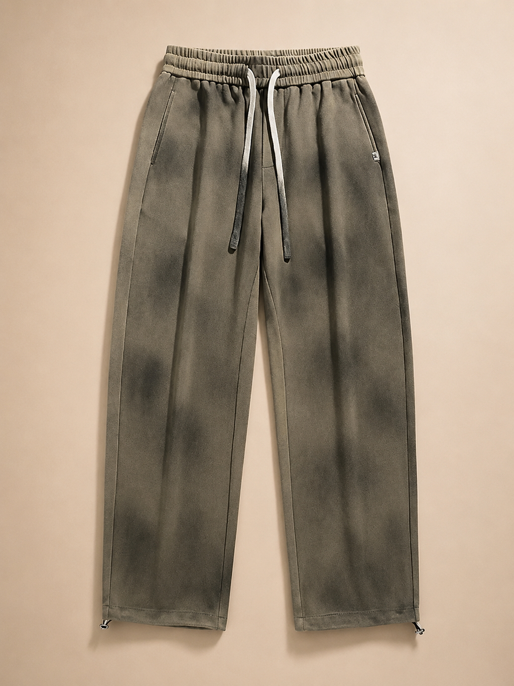 Lorenzo Men’s Wide Leg Cotton Blend Pants