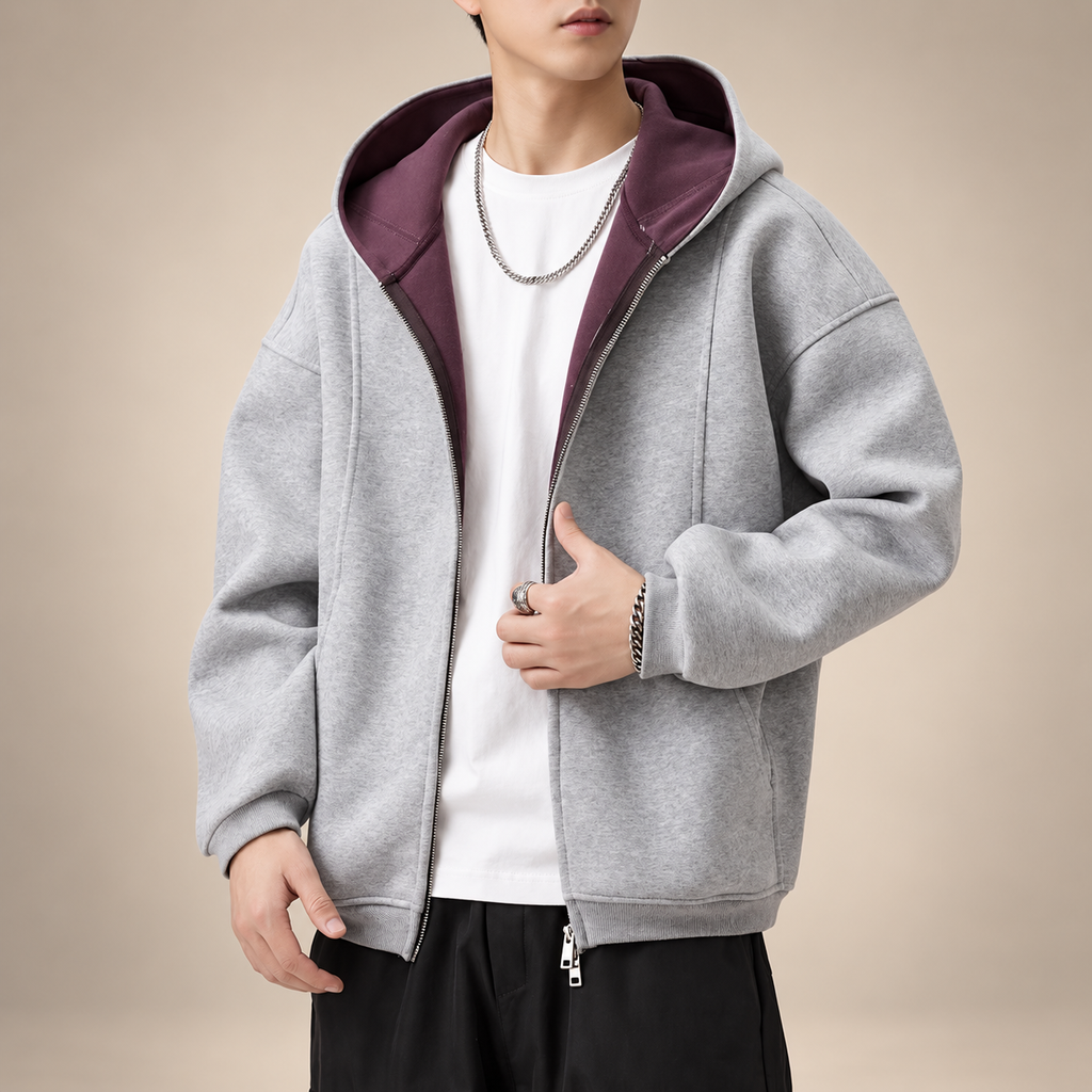 Lorenzo Men’s Relaxed-Fit Zip Hoodie