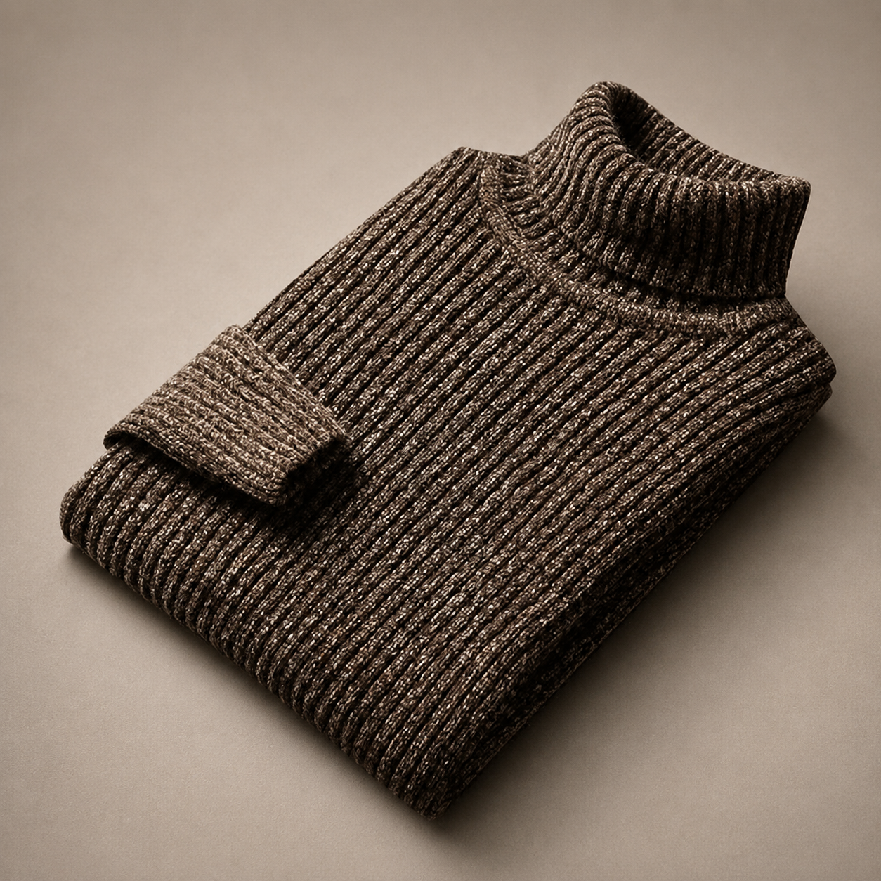Lorenzo Men's Ribbed Turtleneck Sweater