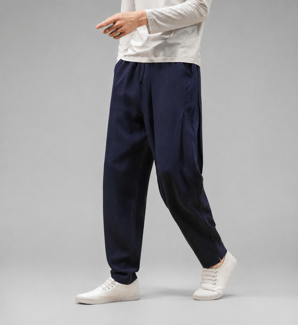 Lorenzo Men’s Relaxed Tapered Casual Pants