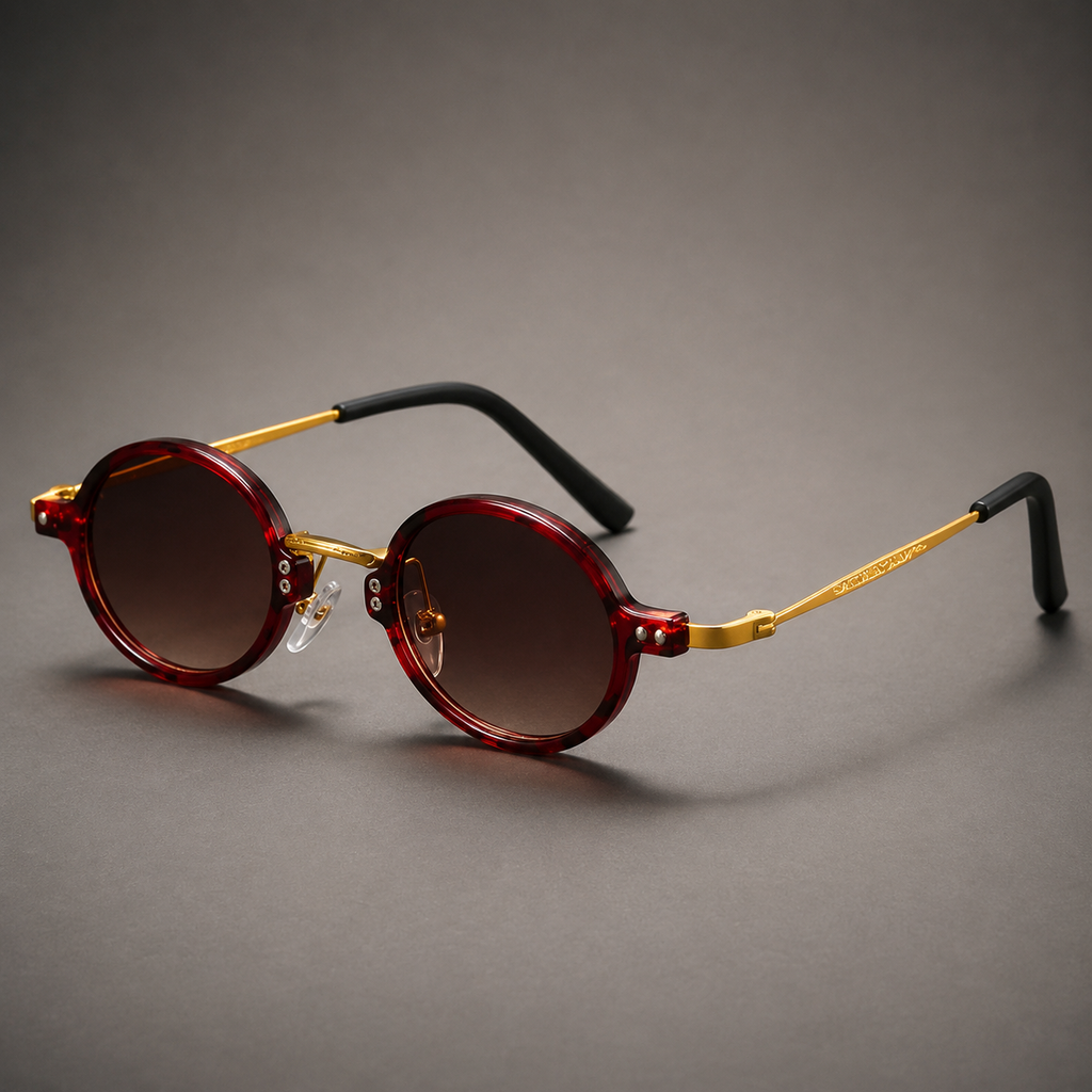 Lorenzo Retro Round Sunglasses