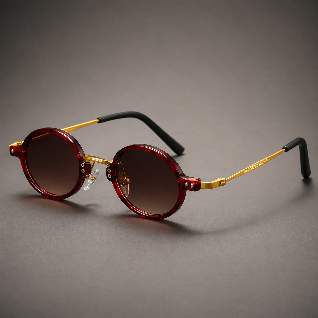 Lorenzo Retro Round Sunglasses