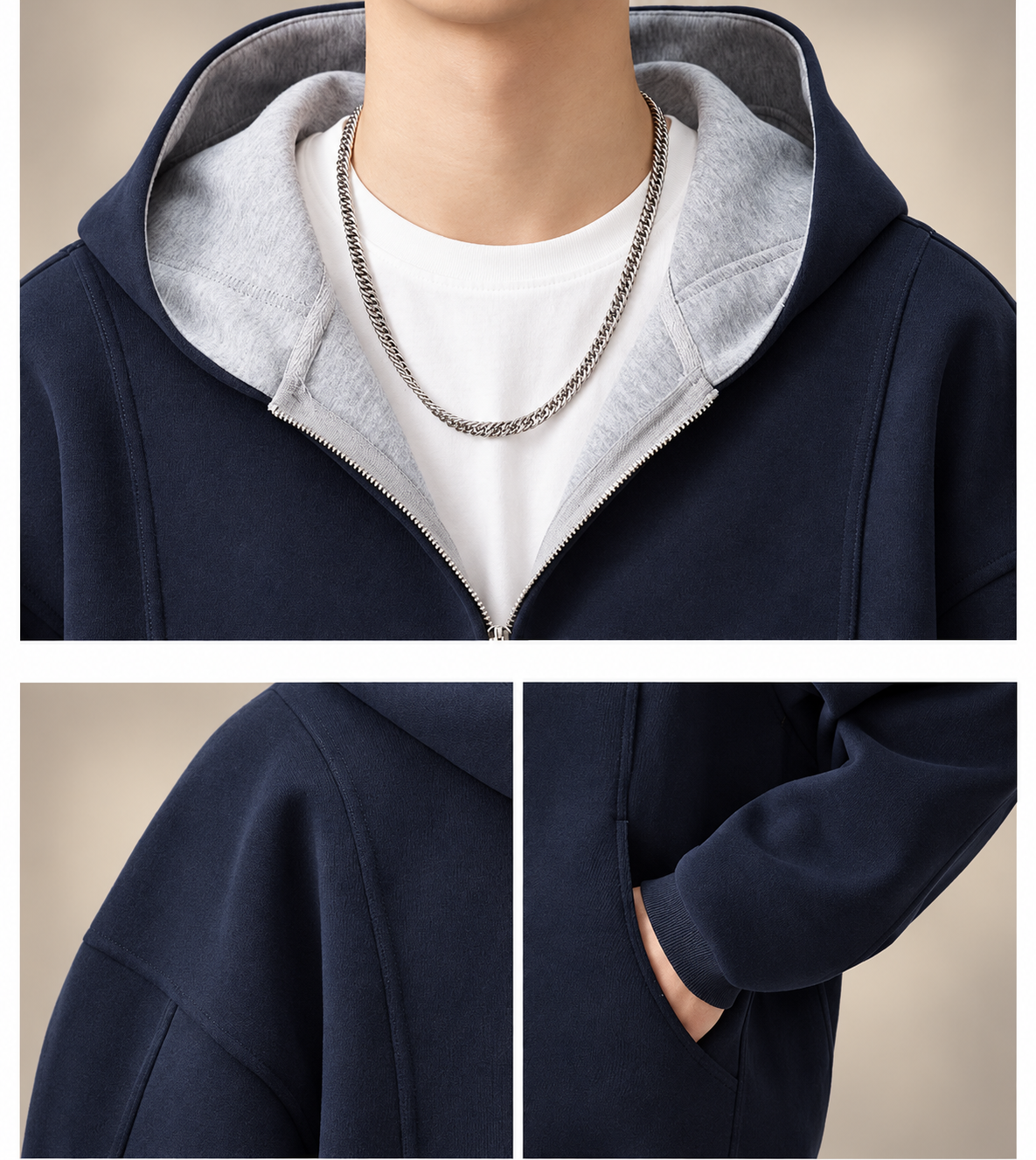 Lorenzo Men’s Relaxed-Fit Zip Hoodie