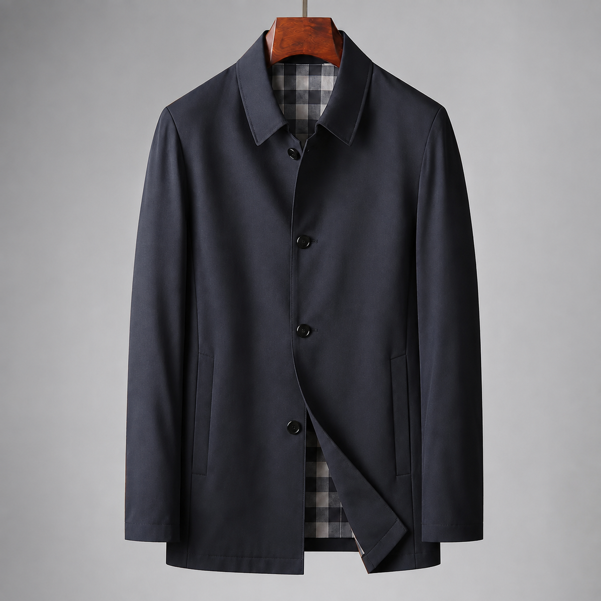 Luca Men's Casual Button Jacket – Lightweight Everyday Layer