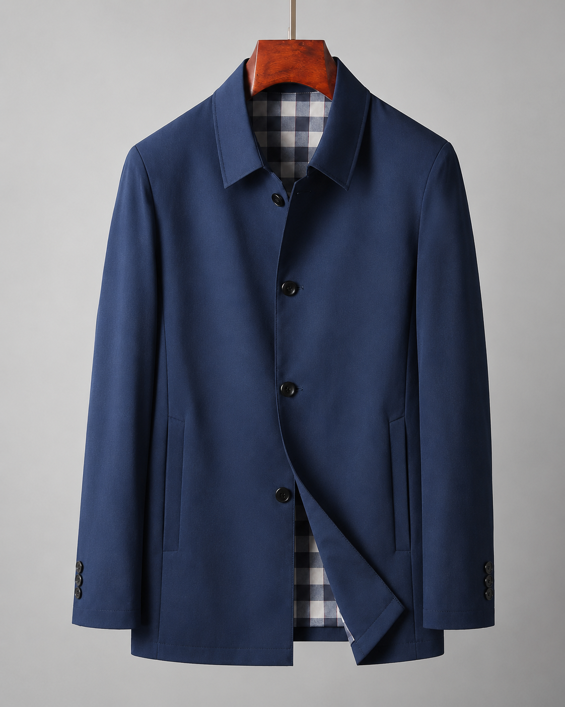 Luca Men's Casual Button Jacket – Lightweight Everyday Layer
