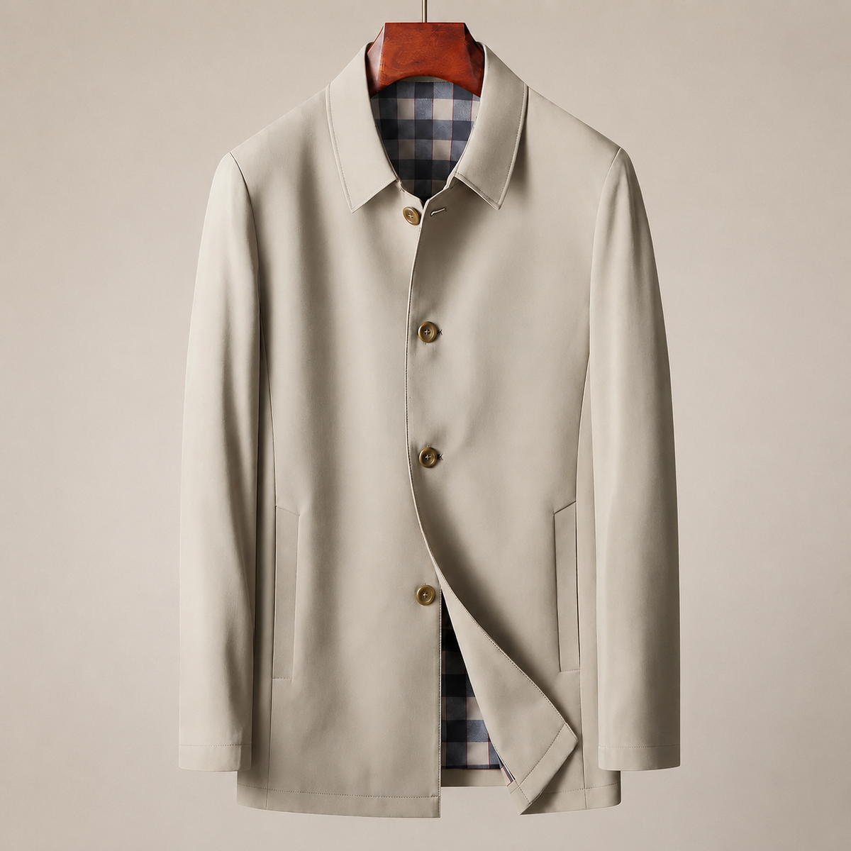 Luca Men's Casual Button Jacket – Lightweight Everyday Layer