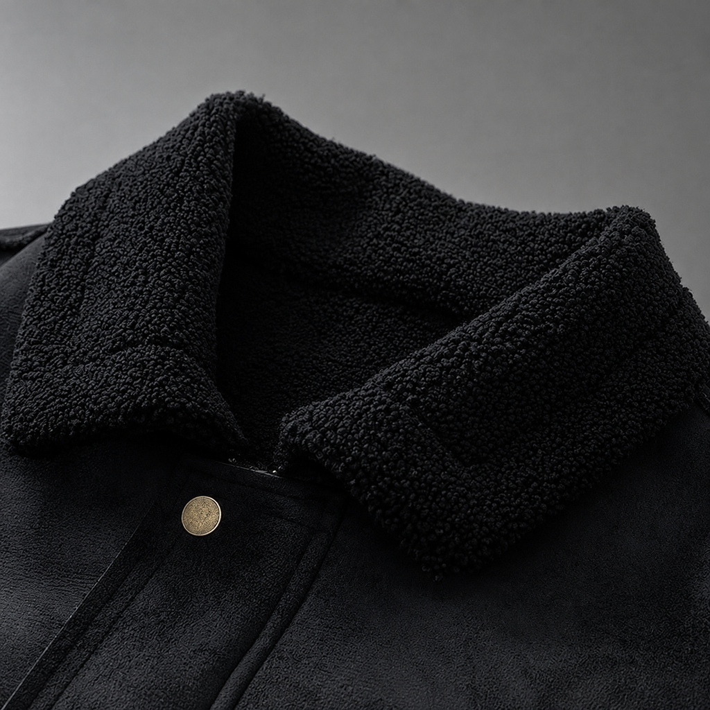 Luciano Men's Suede Shearling Jacket
