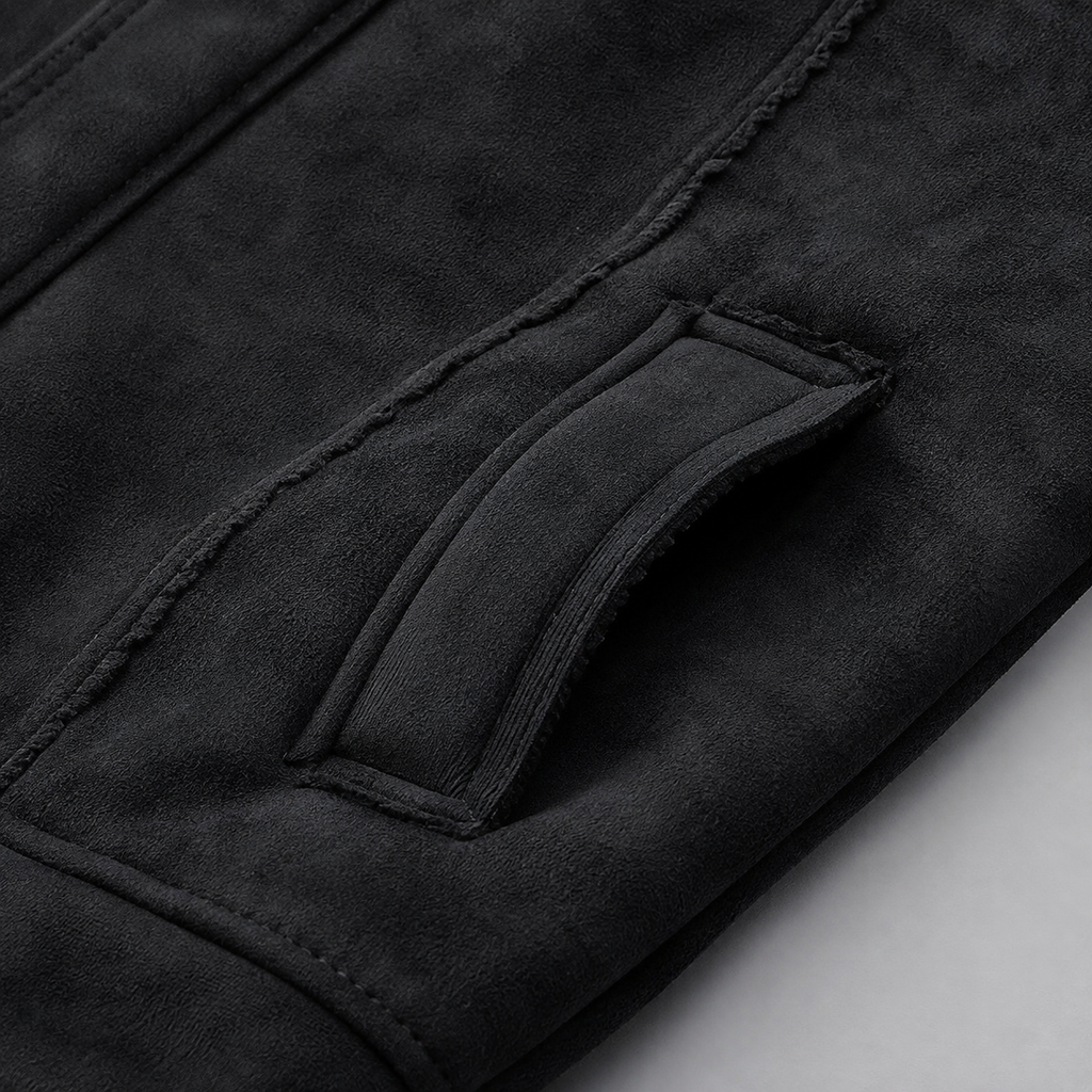 Luciano Men's Suede Shearling Jacket