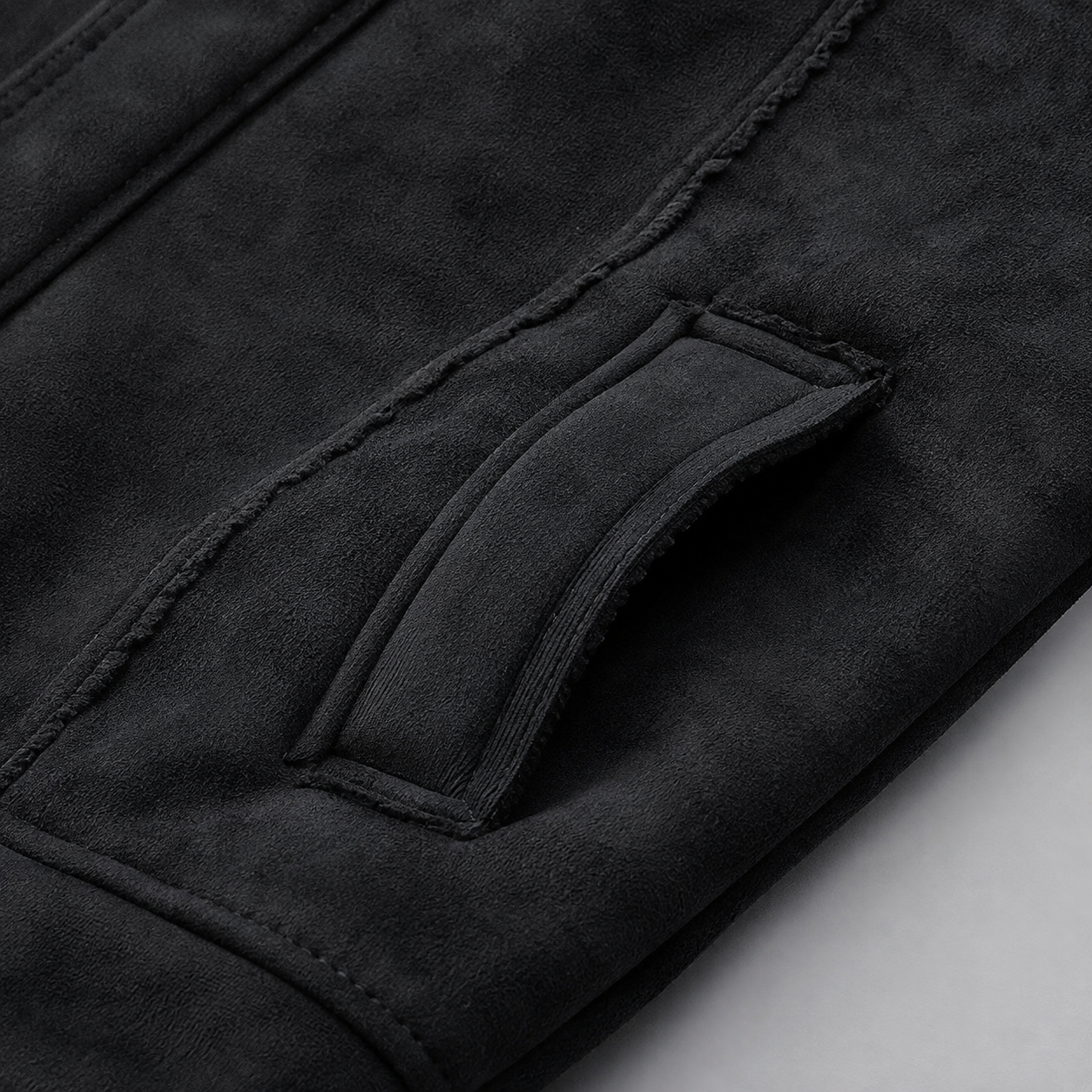 Luciano Men's Suede Shearling Jacket
