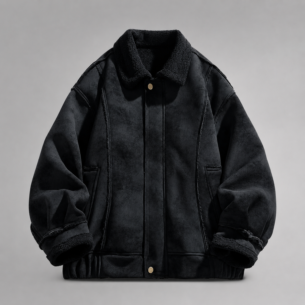 Luciano Men's Suede Shearling Jacket
