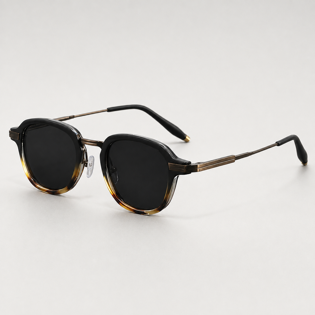 Lucien Round-Frame Sunglasses