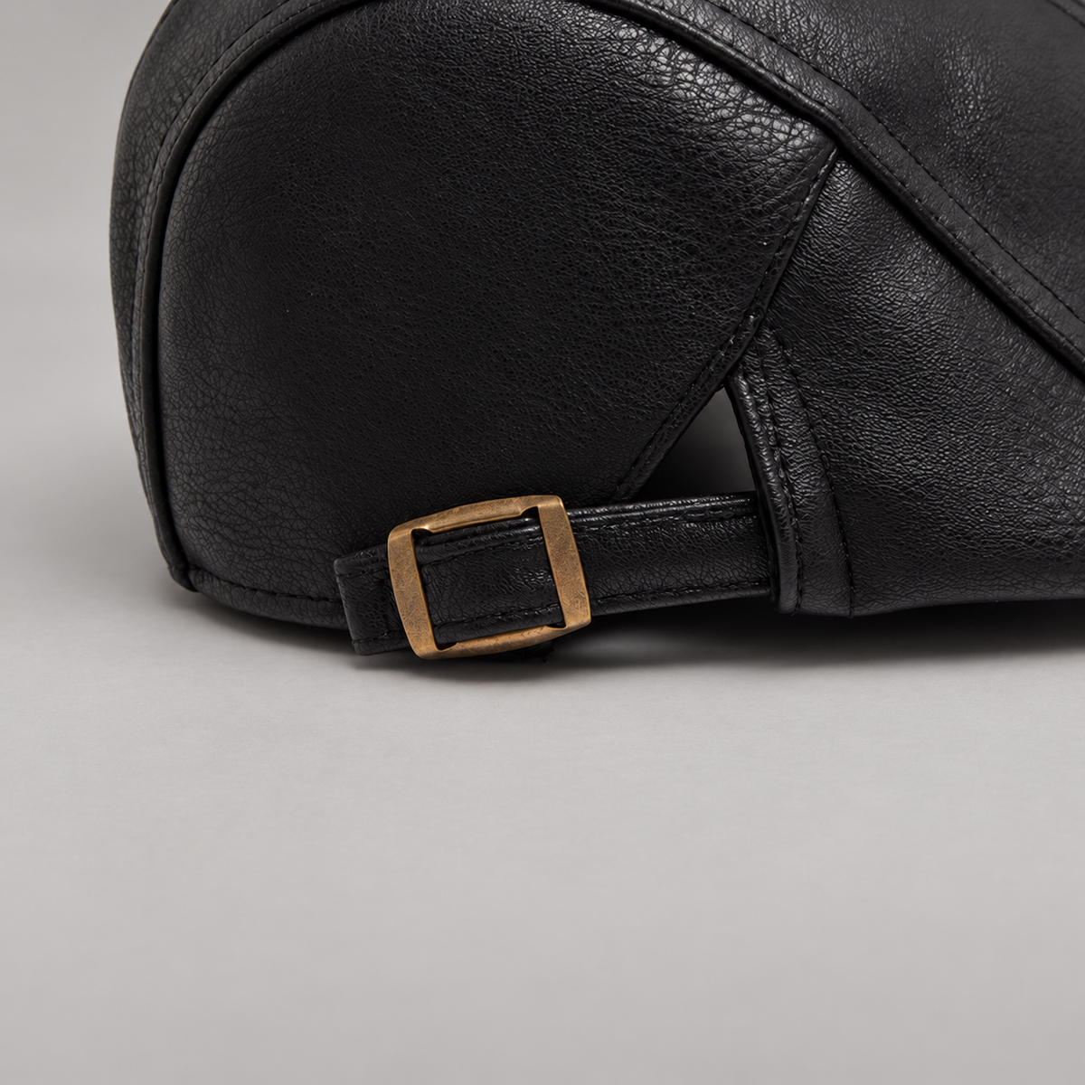 Lucien Men’s Leather-Look Flat Cap