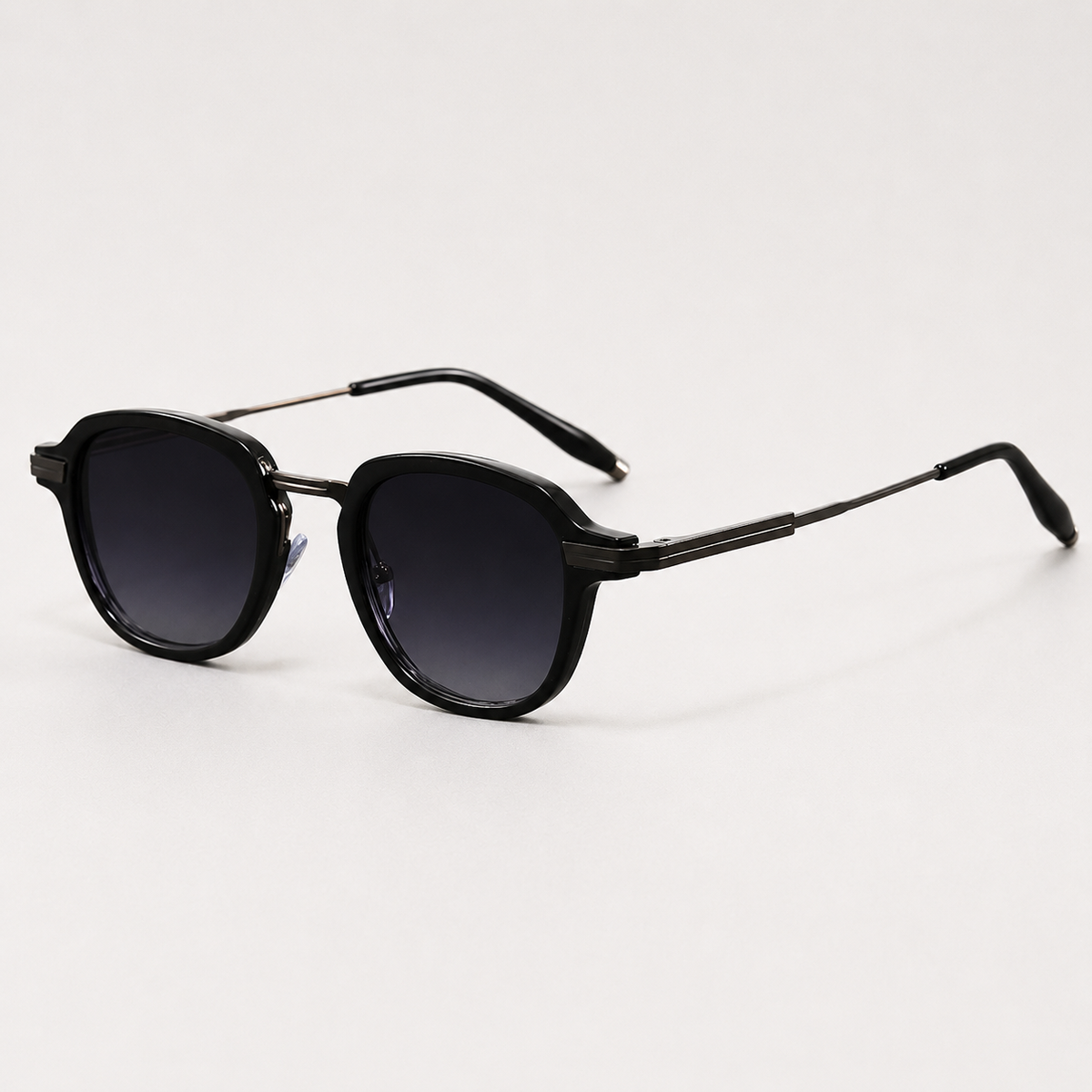 Lucien Round-Frame Sunglasses