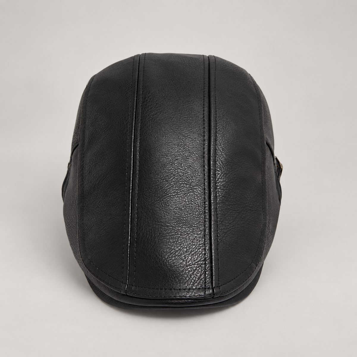 Lucien Men’s Leather-Look Flat Cap