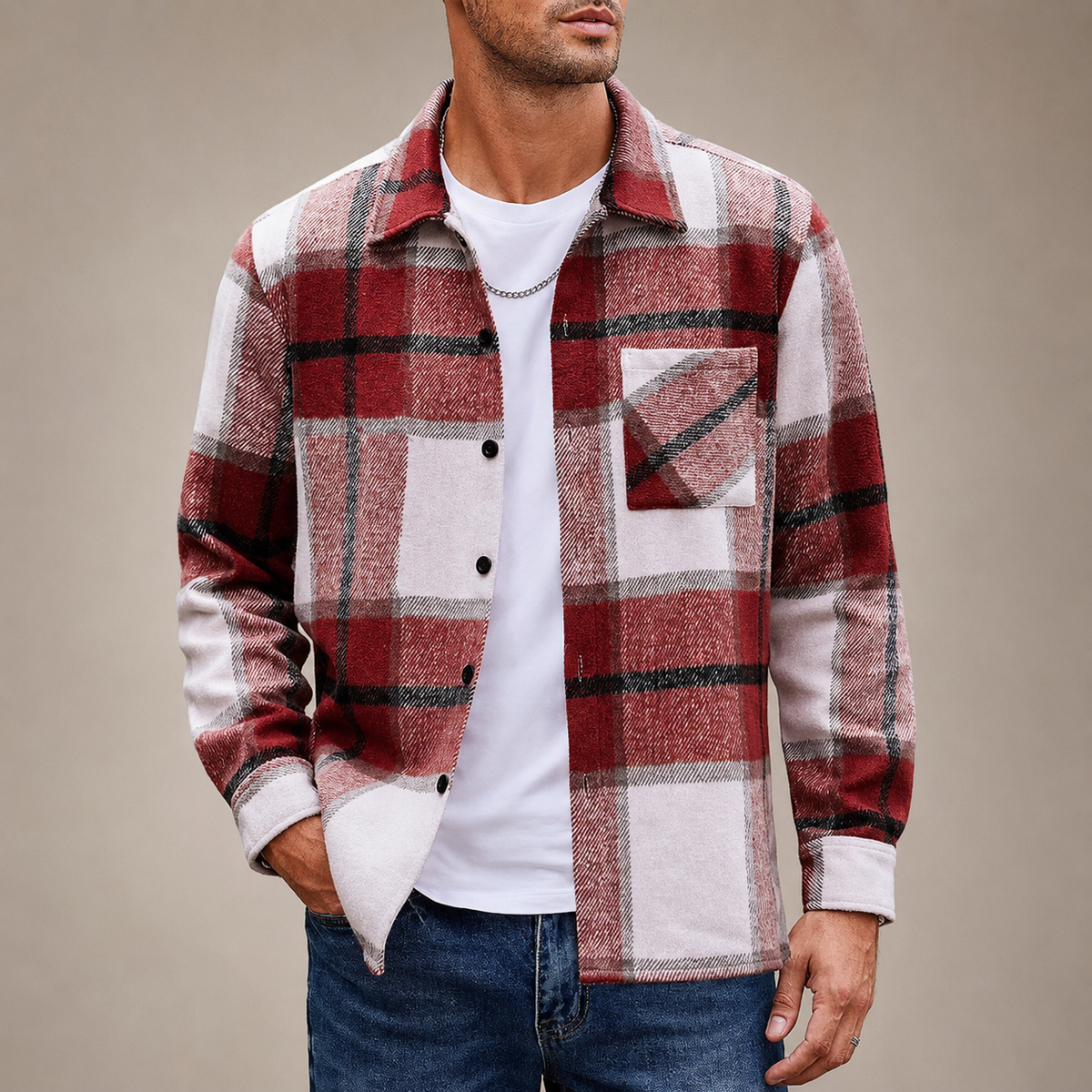 Maddox Button-Up Casual Long Sleeve Shirt