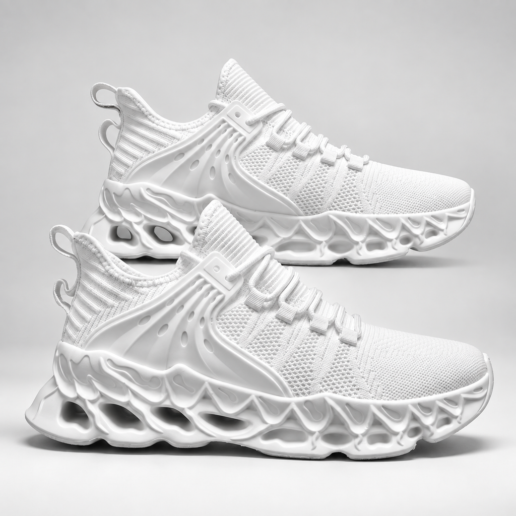 Maddox Men’s Knit Lace-Up Athletic Sneakers with Sculpted Sole