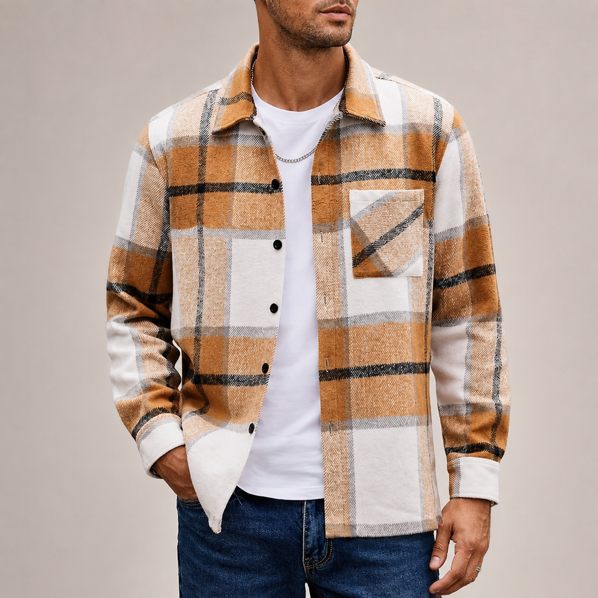 Maddox Button-Up Casual Long Sleeve Shirt