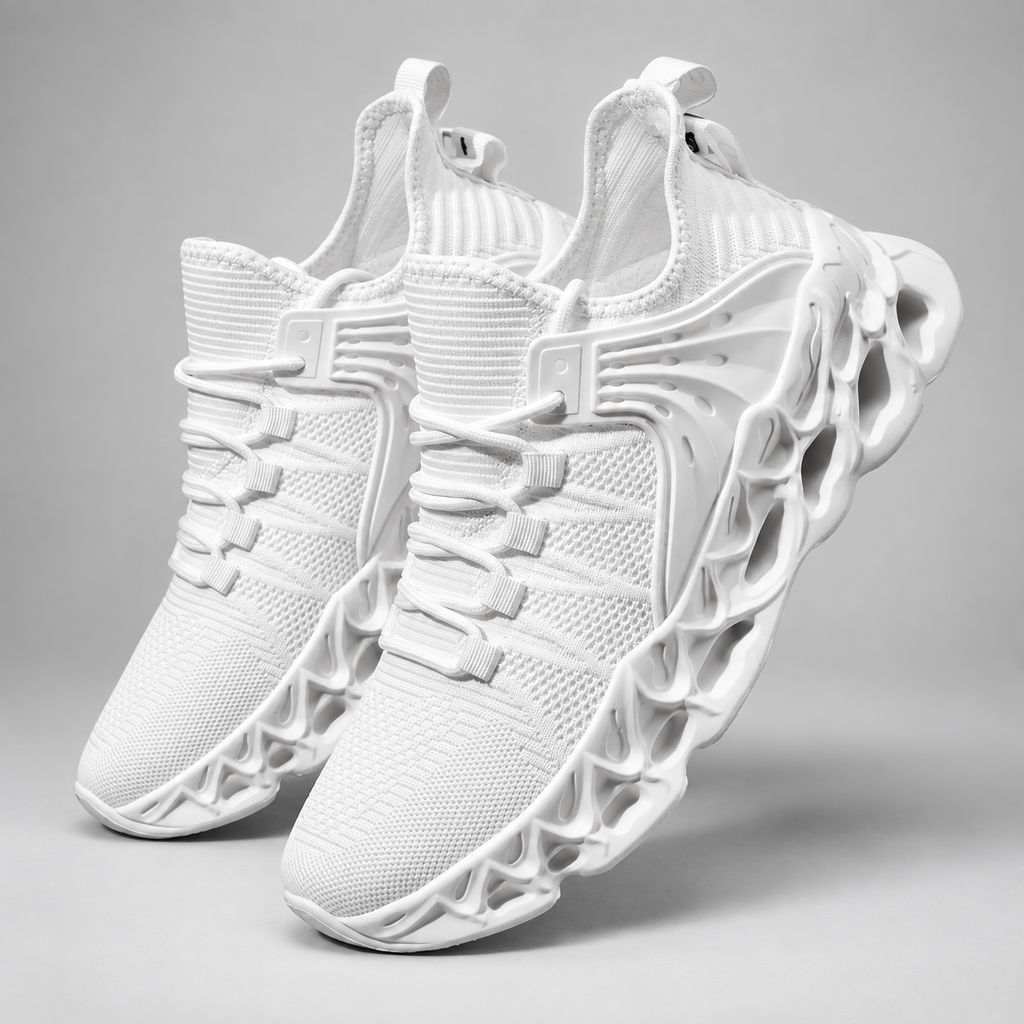 Maddox Men’s Knit Lace-Up Athletic Sneakers with Sculpted Sole