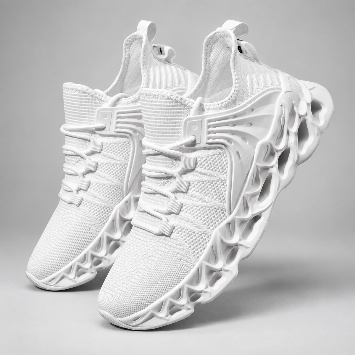 Maddox Men’s Knit Lace-Up Athletic Sneakers with Sculpted Sole