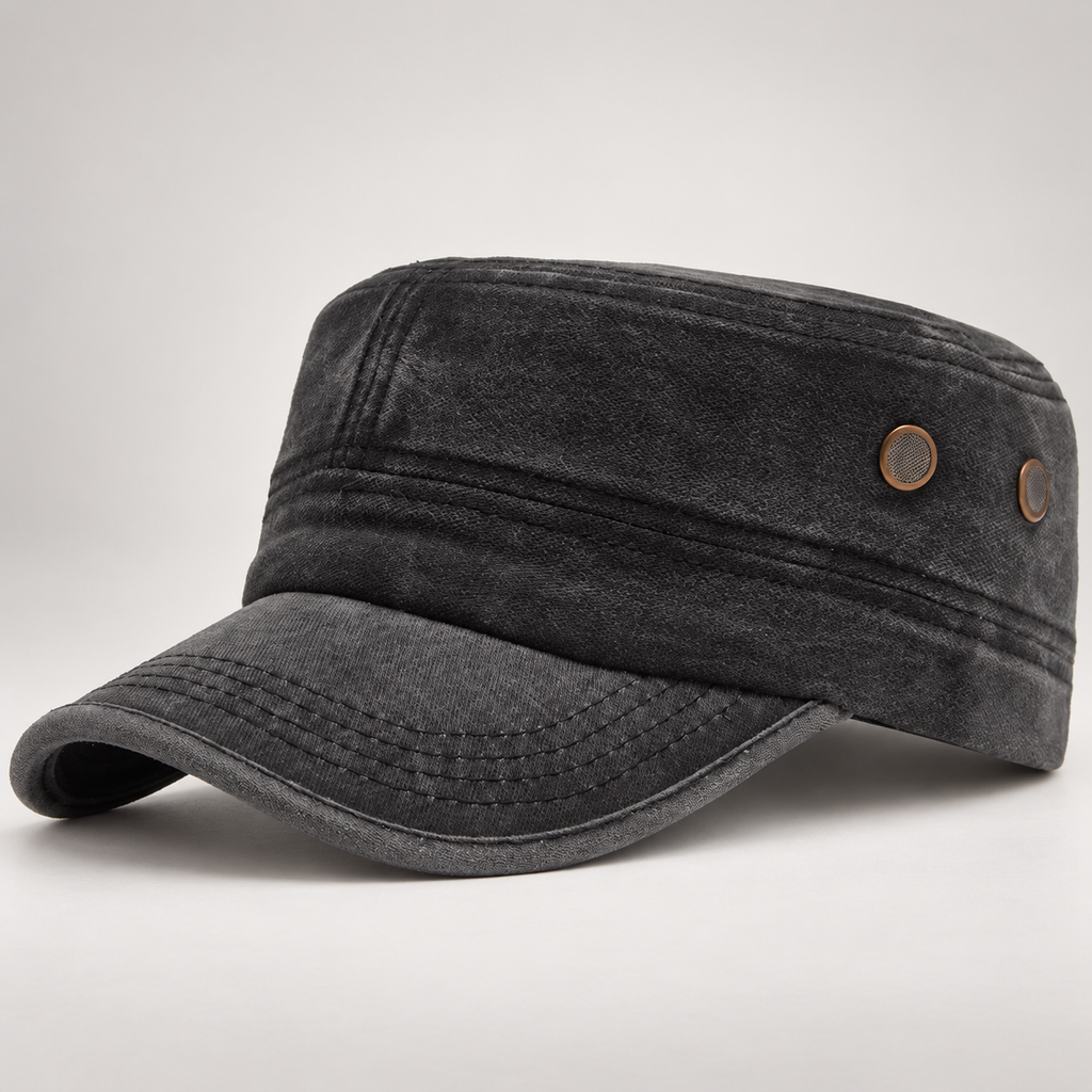 Maddox  Washed Military Cadet Cap