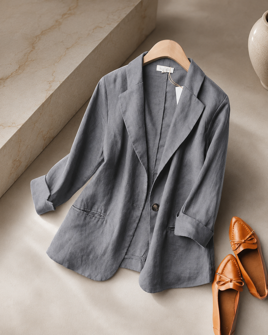 Madison Women’s Linen Blazer